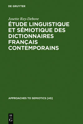 【预订】Étude linguistique et sémiotique des dictionnaires français conte 9783110981261