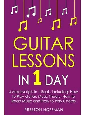 预订 Guitar Lessons: In 1 Day - Bundle - The Only 4 Books You Need to Learn Acoustic Guitar Music Theory and Guitar Inst