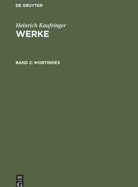 【预订】Wortindex 9783484101944