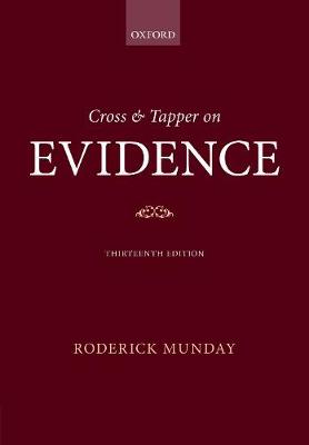 【预订】Cross & Tapper on Evidence