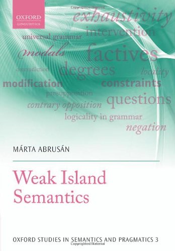 【预订】Weak Island Semantics