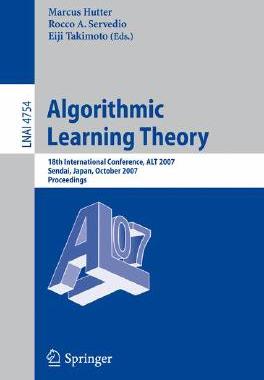 【预订】Algorithmic Learning Theory
