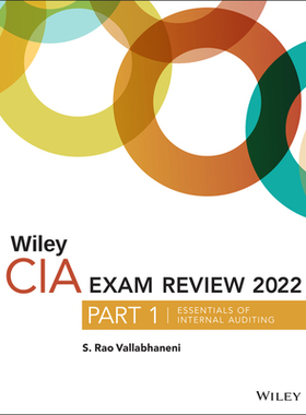 【预订】Wiley Cia 2022 Part 1 Exam Review: Essentials Of Internal Auditing 9781119846284