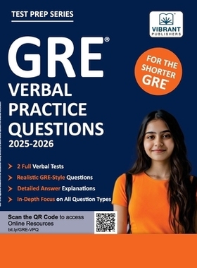 预订 GRE Verbal Practice Questions: Includes 600+ Questions, 2 Timed Tests, High-Difficulty Sections, Detailed Answer Ex