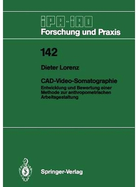 预订 Cad-Video-Somatographie: Entwicklung Und Bewertung Einer Methode Zur Anthropometrischen Arbeitsgestaltung