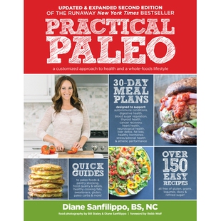 预订 Customized Approach Edition and Foods Lifestyle 2nd Updated Expanded Health Whole Paleo Practical