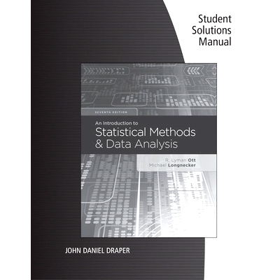 预订 Student Solutions Manual for Ott/Longnecker’s an Introduction to Statistical Methods and Data Analysis, 7th: 97813