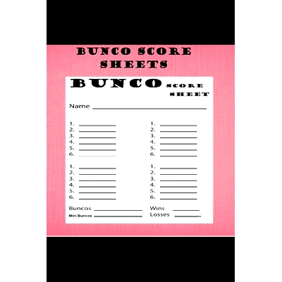 预订 Bunco Score Sheets: 120 Score Keeping for Bunco Game Lovers, Bunco Score Cards for Bunco Dice game: 9781658964739