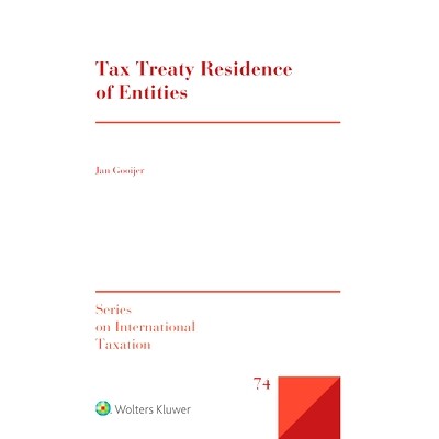 预订 Tax Treaty Residence of Entities 实体的税收协定居住地: 9789403513010