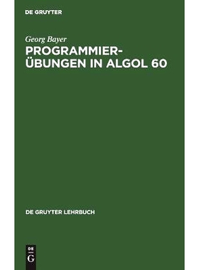 预订 Programmierübungen in ALGOL 60: 9783110035629