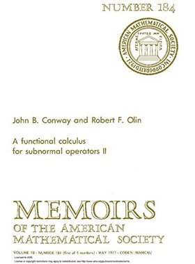 【预售】A Functional Calculus for Subnormal Operators II