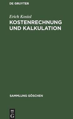 【预订】Kostenrechnung und Kalkulation 9783111019598
