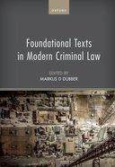 [预订]Foundational Texts in Modern Criminal Law 9780199673629