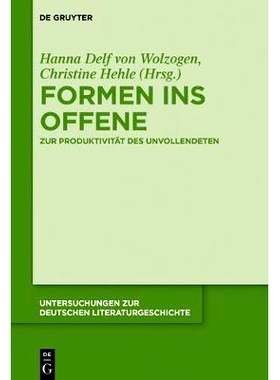 预订 Formen ins Offene: Zur Produktivität des Unvollendeten 形状开放: 9783110537703