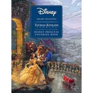 Disney Dreams Collection Thomas Kinkade Studios Disney Princess Coloring Book 迪士尼梦想系列 Thomas Kinkade Studios 迪
