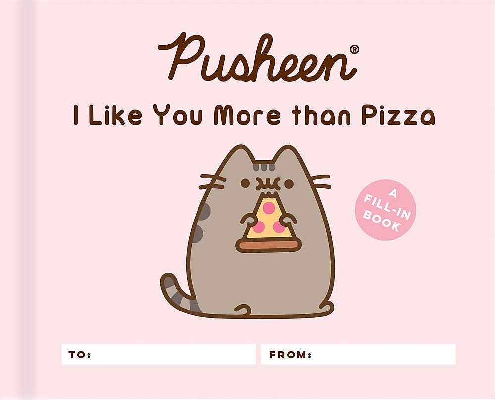 英文原版胖吉猫精装礼品书我喜欢你胜过披萨 Pusheen: I Like You More Than Pizza: A Fill-In Book