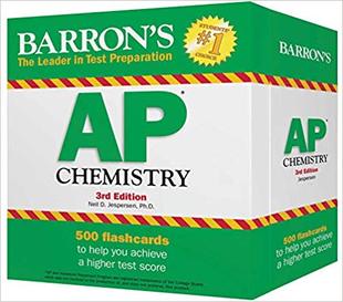 【预售】Barron’s AP Chemistry Flash Cards (3...