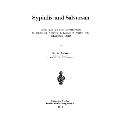 预订 Syphilis und Salvarsan: Nach einem auf dem Internationalen medizinischen Kongreß in London im August 1913 gehalten