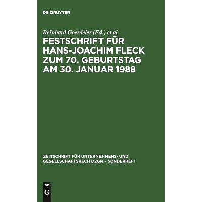 预订 Festschrift für Hans-Joachim Fleck zum 70. Geburtstag am 30. Januar 1988 FestschriftFürHans-Joachim Fleck 于1988