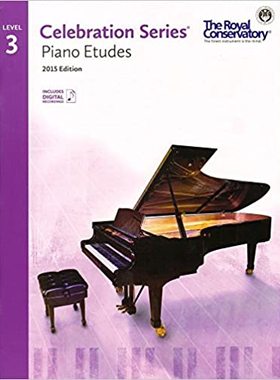 【预订】Royal Conservatory Celebration Series - Piano Etudes Level 3 Book 20 9781554407217