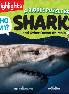 预订 Who Am I? Sharks and Other Ocean Animals: A Riddle Puzzle Book 我是谁？鲨鱼和其他海洋动物：谜语书: 9781639623600