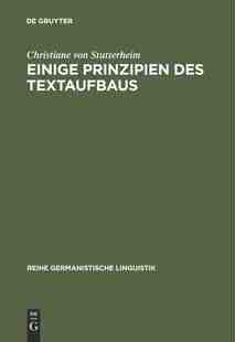 【预订】Einige Prinzipien des Textaufbaus 9783484311848