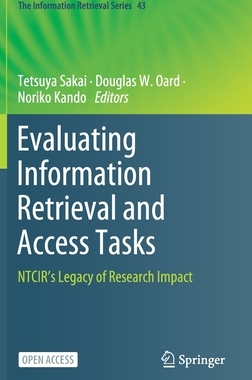 【预订】Evaluating Information Retrieval and Access Tasks