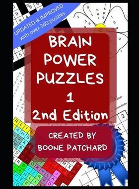 [预订]Brain Power Puzzles 1: An Activity Book of Word Searches, Sudoku, Math Puzzles, Anagrams, Scrambled  9781670683298