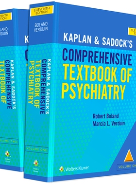 预订 Kaplan and Sadock’s Comprehensive Textbook of Psychiatry Kaplan及Sadock精神病学综合教程（2卷套）: 9781975175733
