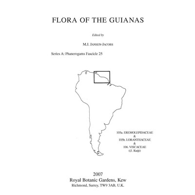 预订 Flora of the Guianas. Series A: Phanerogams Fascicle 25: 9781842462133