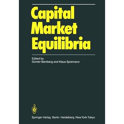 预订 Capital Market Equilibria: 9783642709975