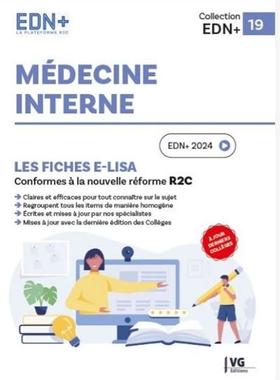 预订 Médecine interne : les fiches e-Lisa : conformes à la nouvelle réforme R2C, EDN+ 2024