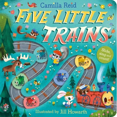 预订 Five Little Trains: A Nursery Rhyme Counting Book for Toddlers 五列小火车：一本适合幼儿的童谣计数书: 9781035023363