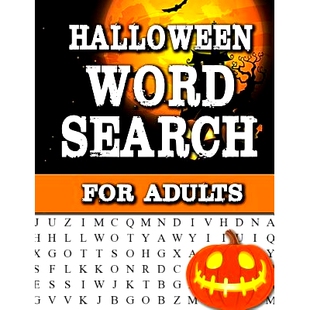 预订 Halloween Word Search For Adults: Large Print Word Search Book For Adults Find Puzzles with Pictures And Answer Key