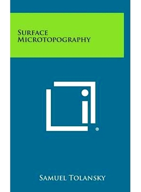 预订 Surface Microtopography: 9781258663681