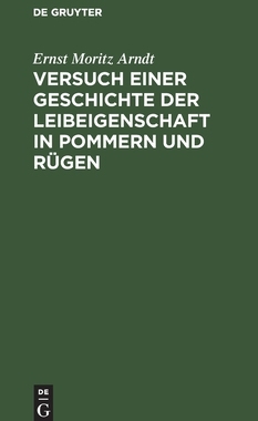 【预订】Versuch einer Geschichte der Leibeigenschaft in Pommern und Rügen 9783111102146