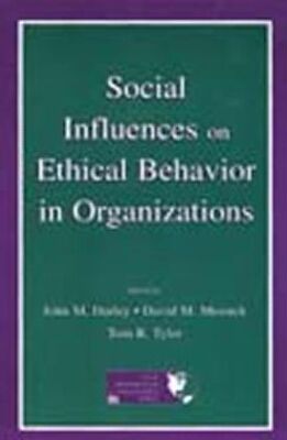 【预订】Social Influences on Ethical Behavior in Organizations