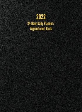 预订 2022 24-Hour Daily Planner/ Appointment Book: Dot Grid Design (One Page per Day): 9781947399273