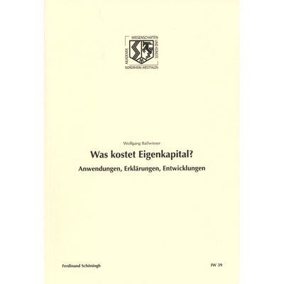 预订 Was kostet Eigenkapital?: Anwendungen, Erklärungen, Entwicklungen 股权成本是多少？:应用，解释，发展: 9783506777584