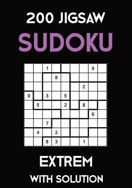 [预订]200 Jigsaw Sudoku Extrem With Solution: Puzzle Book,9x9, 2 puzzles per page 9781081739300