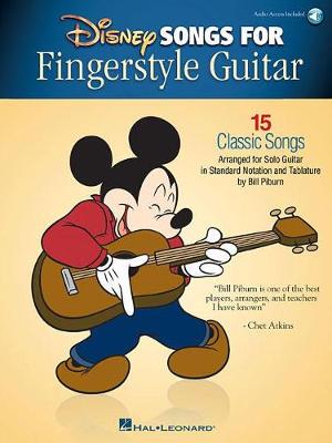 【预订】Disney Songs for Fingerstyle Guitar: 15 Classic Songs Arranged by Solo Guitar in Standard Notation and Tab...