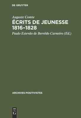 【预订】Écrits de jeunesse 1816–1828 9783111256764