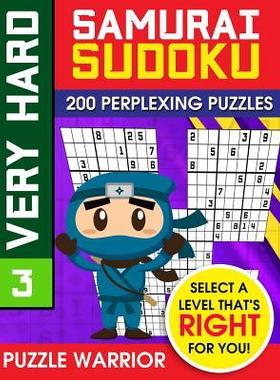 [预订]Very Hard Samurai Sudoku: 200 Perplexing Puzzles 9781092286404