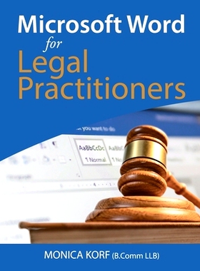 预订 Microsoft Word for Legal Practitioners: 9780620870436