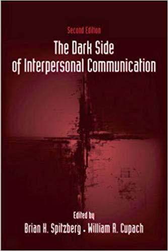 【预订】The Dark Side of Interpersonal Communication 9780805857801