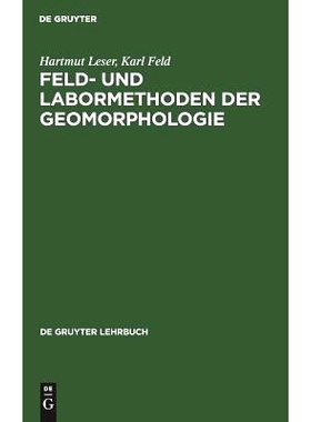 预订 Feld- und Labormethoden der Geomorphologie: 9783110070323