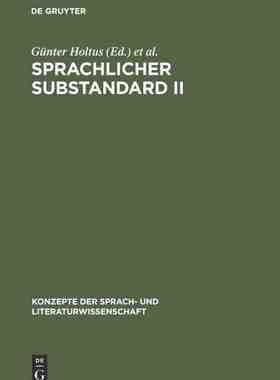 【预订】Sprachlicher Substandard II 9783484220447