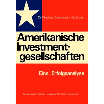 预订 Amerikanische Investmentgesellschaften: Eine Erfolgsanalyse: 9783409426114