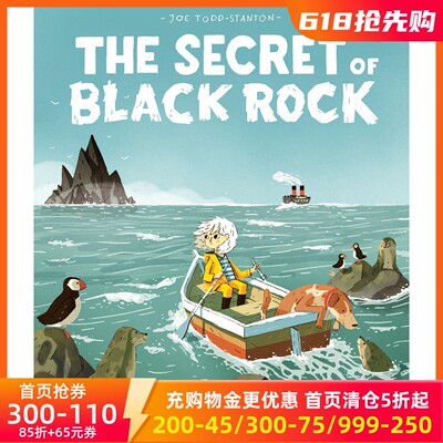 现货 英文原版 移动的黑色小岛 Joe Todd-Stanton插画 水石书店年度绘本 The Secret of Black Rock