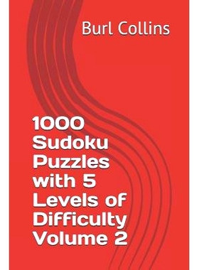 预订 1000 Sudoku Puzzles with 5 Levels of Difficulty Volume 2: 9781730737565